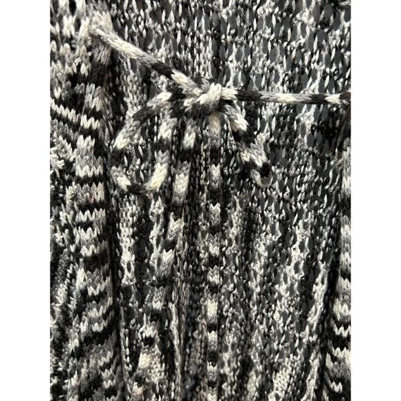 Romeo & Juliet Couture Open Womens Small Soft Knit Black Heather Tie Waist - Picture 5 of 6